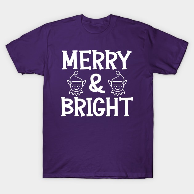 Merry & Bright T-Shirt by colorsplash